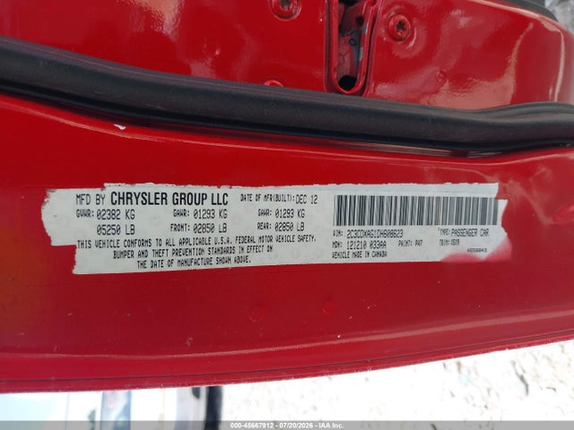 Aukcja sprzedaży 2013 Dodge Charger Police, vin: 2C3CDXAG1DH608623, numer aukcji: 45667912