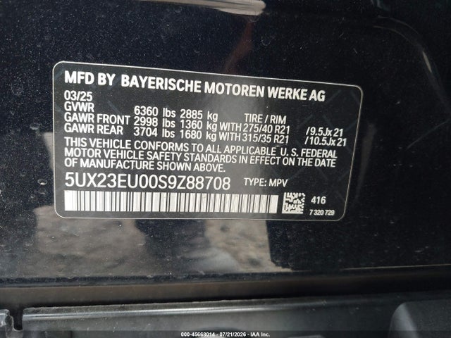 5UX23EU00S9Z88708 BMW X5 Xdrive40i