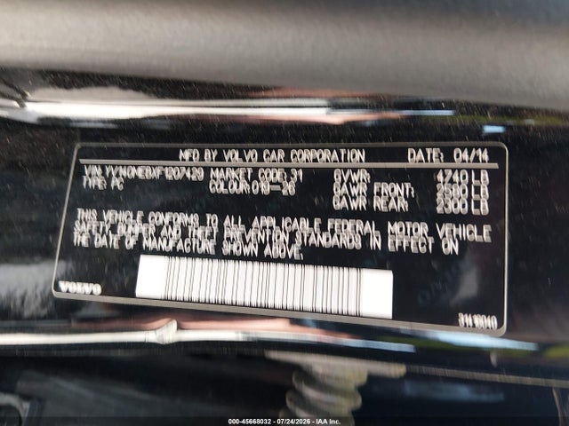 Aukcja sprzedaży 2015 Volvo V60 T5 Premier, vin: YV140MEBXF1207429, numer aukcji: 45668032