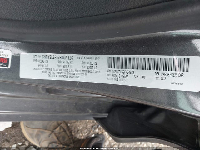Продаж на аукціоні авто 2015 Chrysler 200 C, vin: 1C3CCCCG2FN545681, номер лоту: 45668291