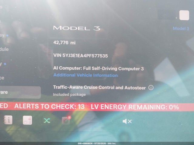 Продаж на аукціоні авто 2023 Tesla Model 3 Rear-wheel Drive, vin: 5YJ3E1EA4PF577535, номер лоту: 45668636