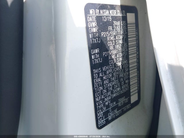 Nissan JUKE S 2016 JN8AF5MRXGT605097 Image 9