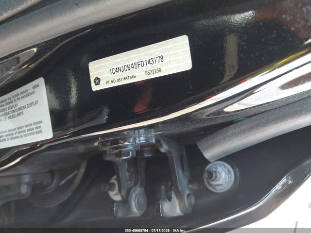 Aukcja sprzedaży 2015 Jeep Compass Sport, vin: 1C4NJCBA5FD143778, numer aukcji: 45668794