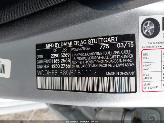 Продажа на аукционе авто 2016 Mercedes-benz E 350 4matic, vin: WDDHF8JB8GB181112, номер лота: 45668921