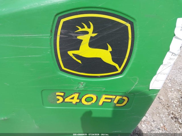 2015 John Deere 640 მანქანა იყიდება აუქციონზე, vin: 1h0640fdhf0775387, აუქციონის ნომერი: 45668929