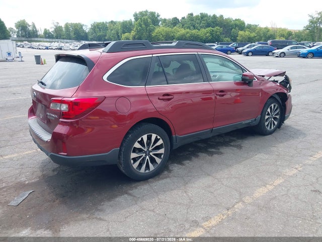 45669020 :رقم المزاد ، 4S4BSBNC9G3344206 vin ، 2016 Subaru Outback 2.5i Limited مزاد بيع