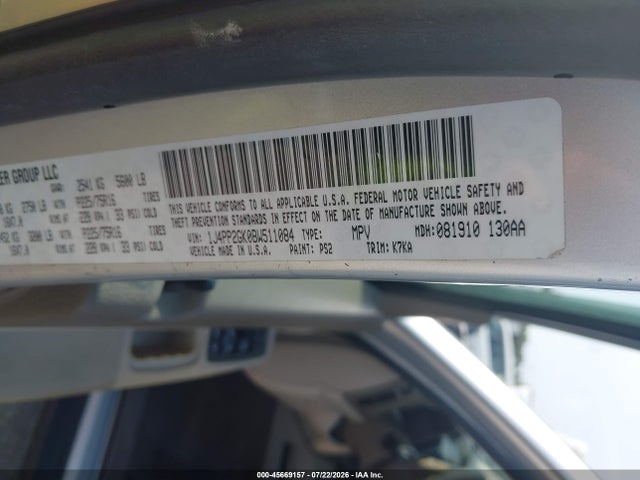 Продажа на аукционе авто 2011 Jeep Liberty Sport, vin: 1J4PP2GK0BW511084, номер лота: 45669157