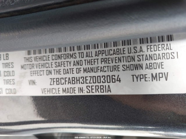 ZFBCFABH3EZ003064 Fiat 500l Easy