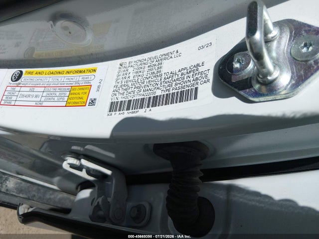 Aukcja sprzedaży 2023 Honda Accord Hybrid Sport-l, vin: 1HGCY2F77PA022055, numer aukcji: 45669398