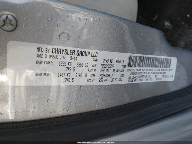 Aukcja sprzedaży 2015 Chrysler Town & Country Limited Platinum, vin: 2C4RC1GG0FR529146, numer aukcji: 45669479