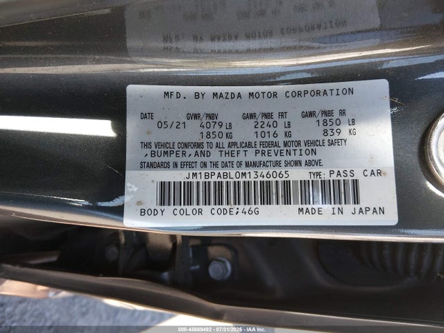 Mazda Mazda3 Select 2021 JM1BPABL0M1346065 Image 9