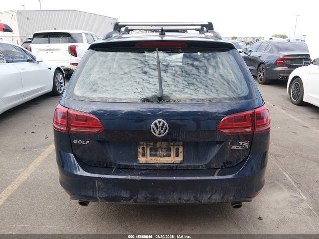 2017 Volkswagen Golf Sportwagen Tsi S მანქანა იყიდება აუქციონზე, vin: 3VW017AU8HM509198, აუქციონის ნომერი: 45669646