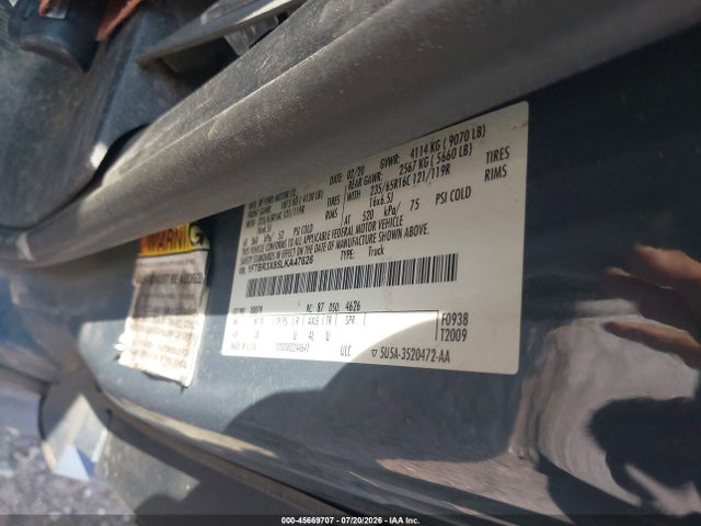45669707 :رقم المزاد ، 1FTBR3X85LKA47626 vin ، 2020 Ford Transit-250 Cargo Van مزاد بيع