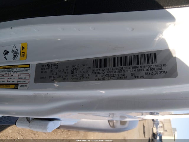 2018 Jeep Wrangler Unlimited Sport S 4x4 მანქანა იყიდება აუქციონზე, vin: 1C4HJXDG5JW115174, აუქციონის ნომერი: 45669723