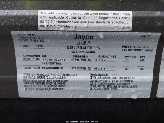 Jayco Jayfl184bh 2018 1UJBJ0BN4J1TB0254 Image 9