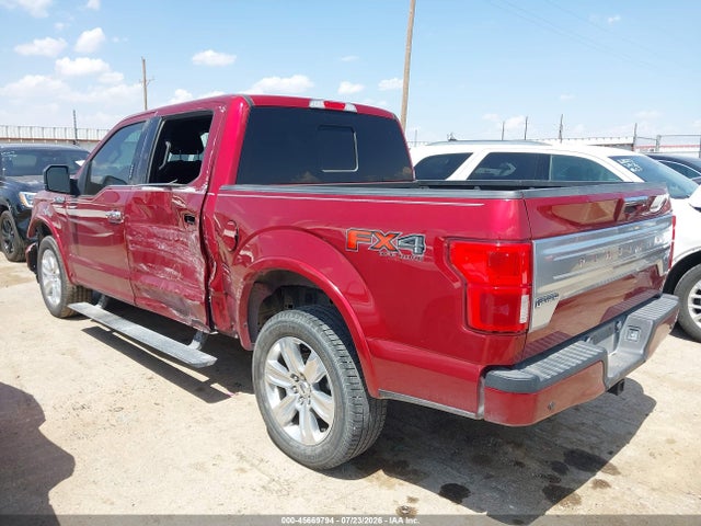 Aukcja sprzedaży 2019 Ford F-150 Platinum, vin: 1FTEW1E48KFC45537, numer aukcji: 45669794
