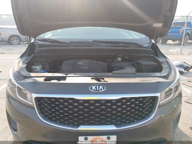 2016 Kia Sedona Lx მანქანა იყიდება აუქციონზე, vin: KNDMB5C11G6165897, აუქციონის ნომერი: 45670085