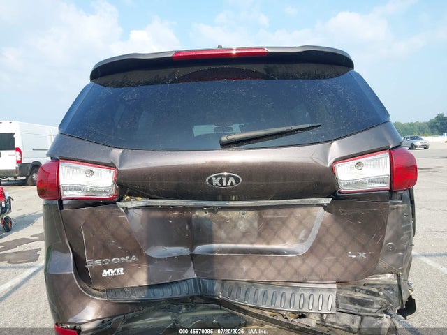 2016 Kia Sedona Lx მანქანა იყიდება აუქციონზე, vin: KNDMB5C11G6165897, აუქციონის ნომერი: 45670085