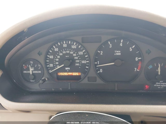 45670099 :رقم المزاد ، 4USCJ333XWLG20702 vin ، 1998 Bmw Z3 2.8 مزاد بيع