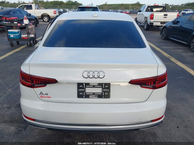Aukcja sprzedaży 2019 Audi A4 40 Premium, vin: WAUGMAF46KA037311, numer aukcji: 45670111