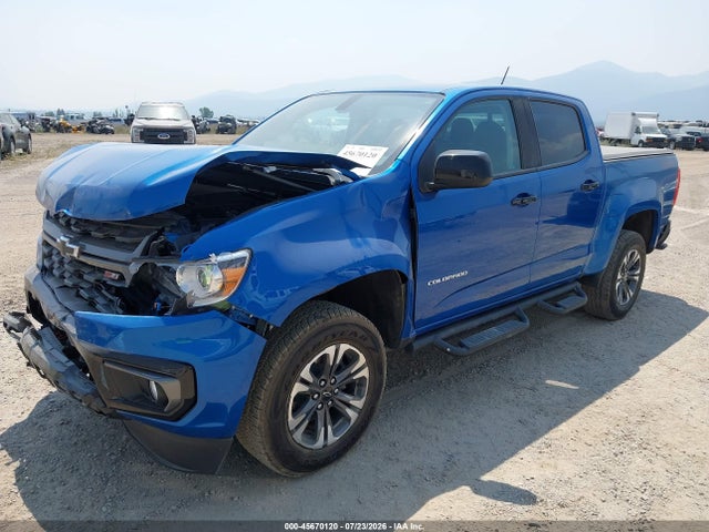 Aukcja sprzedaży 2021 Chevrolet Colorado Z71, vin: 1GCGTDEN3M1295466, numer aukcji: 45670120