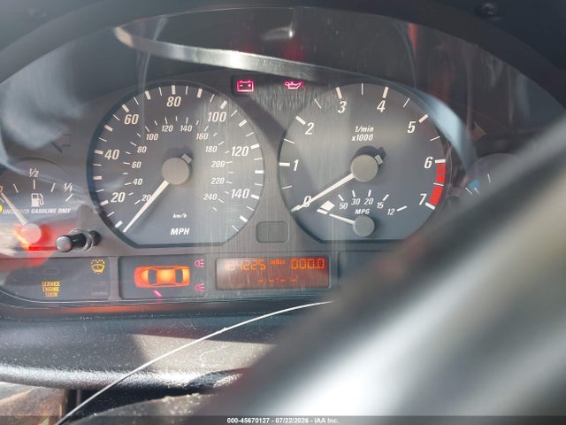 2001 Bmw 325ci მანქანა იყიდება აუქციონზე, vin: WBABS334X1JY41481, აუქციონის ნომერი: 45670127