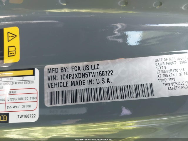 Jeep Wrangler Willys 4x4 2026 1C4PJXDN5TW166722 Image 9