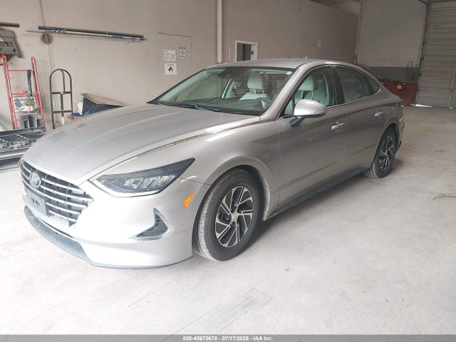 Hyundai Sonata Blue 2021 KMHL24JJ0MA028236 Image 2