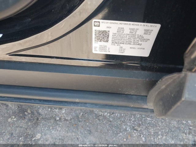 45670771 :رقم المزاد ، 3GNAXHEG3SL151402 vin ، 2025 Chevrolet Equinox Fwd Lt مزاد بيع