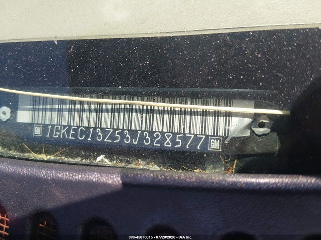 45670815 :رقم المزاد ، 1GKEC13Z53J328577 vin ، 2003 Gmc Yukon Slt مزاد بيع