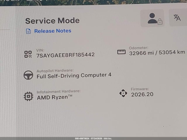 Aukcja sprzedaży 2024 Tesla Model Y Long Range Dual Motor All-wheel Drive, vin: 7SAYGAEE8RF185442, numer aukcji: 45670824