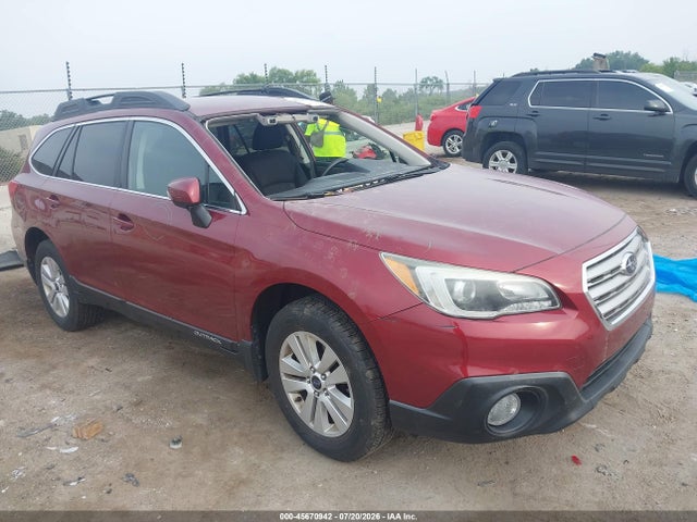 2015 Subaru Outback 2.5i Premium მანქანა იყიდება აუქციონზე, vin: 4S4BSBFC7F3284102, აუქციონის ნომერი: 45670942