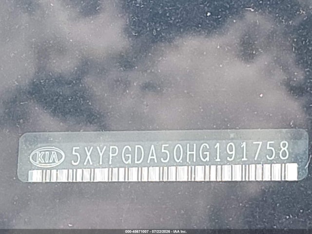 Продаж на аукціоні авто 2017 Kia Sorento 3.3l Lx, vin: 5XYPGDA50HG191758, номер лоту: 45671007