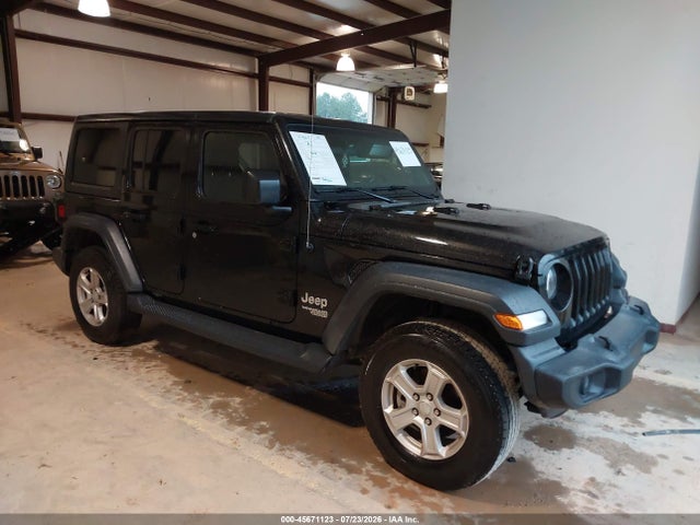 2020 Jeep Wrangler Unlimited Sport S 4x4 მანქანა იყიდება აუქციონზე, vin: 1C4HJXDG1LW218031, აუქციონის ნომერი: 45671123