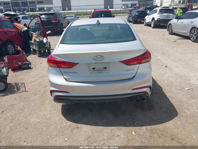 2018 Hyundai Elantra Sport მანქანა იყიდება აუქციონზე, vin: KMHD04LB5JU559099, აუქციონის ნომერი: 45671127