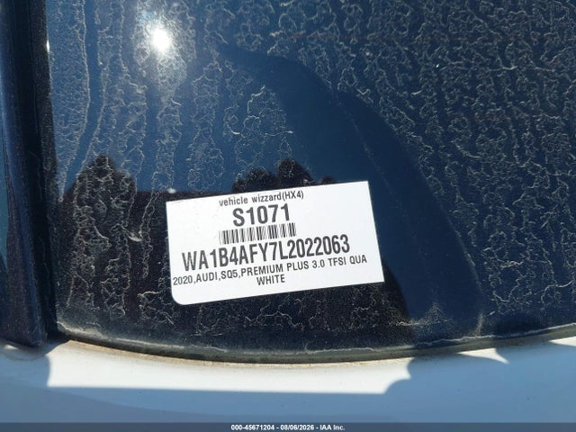 45671204 :رقم المزاد ، WA1B4AFY6L2095084 vin ، 2020 Audi Sq5 Premium Plus Tfsi Quattro Tiptronic مزاد بيع
