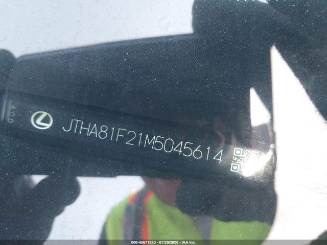Aukcja sprzedaży 2021 Lexus Is 300, vin: JTHA81F21M5045614, numer aukcji: 45671243