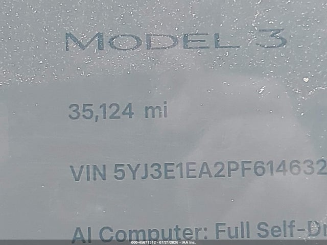 Tesla Model 3 Rear-wheel Drive 2023 5YJ3E1EA2PF614632 Image 14