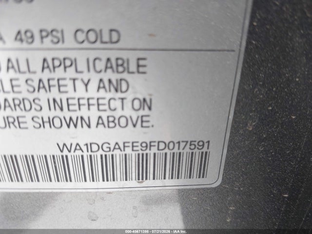 WA1DGAFE9FD017591 Audi Q7 3.0t S Line Prestige