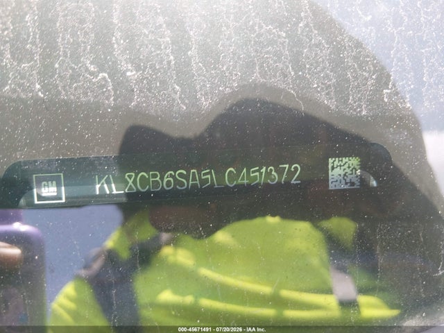 2020 Chevrolet Spark Fwd Ls Automatic მანქანა იყიდება აუქციონზე, vin: KL8CB6SA5LC451372, აუქციონის ნომერი: 45671491
