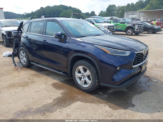 2021 Toyota Highlander Le მანქანა იყიდება აუქციონზე, vin: 5TDBZRBH0MS156158, აუქციონის ნომერი: 45671497