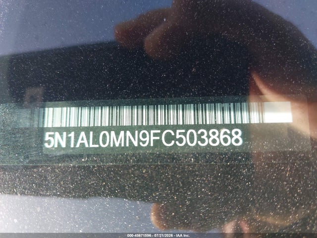 Aukcja sprzedaży 2015 Infiniti Qx60, vin: 5N1AL0MN9FC503868, numer aukcji: 45671596
