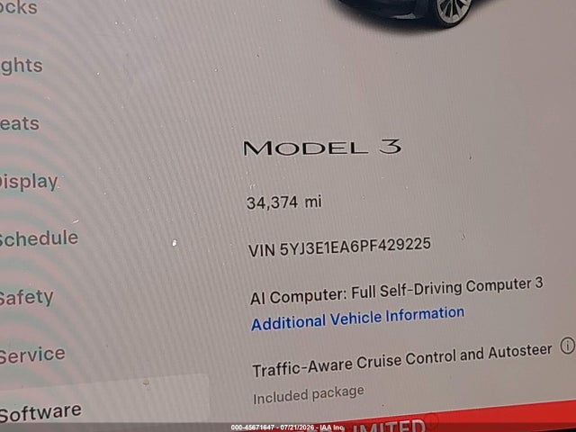 Tesla Model 3 Rear-wheel Drive 2023 5YJ3E1EA6PF429225 Image 15