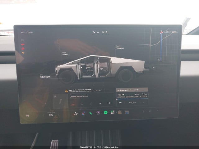 45671813 :رقم المزاد ، 7G2CEHED5SA073419 vin ، 2025 Tesla Cybertruck All-wheel Drive مزاد بيع