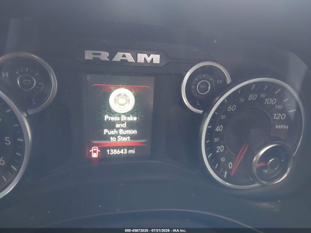 Продажа на аукционе авто 2019 Ram 1500 Big Horn/lone Star  4x4 6'4 Box, vin: 1C6SRFBT5KN913780, номер лота: 45672020