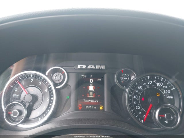 2019 Ram 1500 Big Horn/lone Star  4x4 5'7 Box მანქანა იყიდება აუქციონზე, vin: 1C6SRFFT1KN597787, აუქციონის ნომერი: 45672078