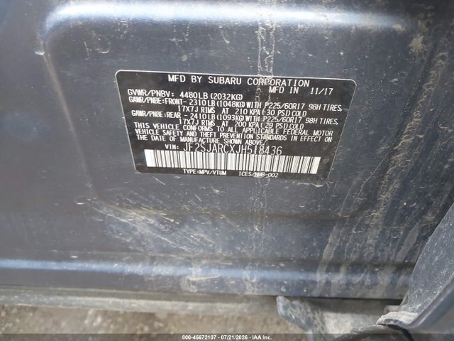 Subaru Forester 2.5i Limited 2018 JF2SJARCXJH518436 Image 9