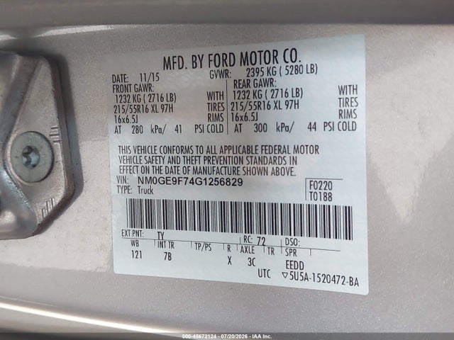 Ford Transit Connect Xlt 2016 NM0GE9F74G1256829 Image 9