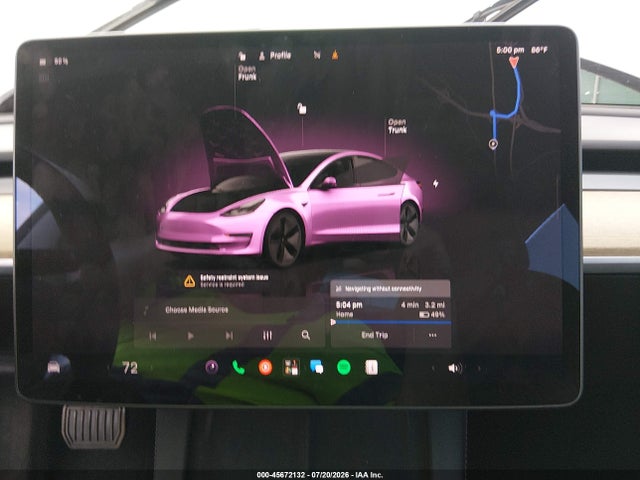 Auction sale of the 2022 Tesla Model 3 Rear-wheel Drive, vin: 5YJ3E1EA6NF168269, lot number: 45672132