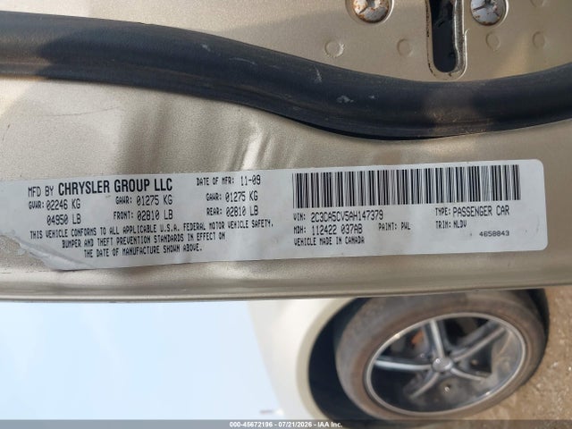 Продаж на аукціоні авто 2010 Chrysler 300 Touring/signature Series/executive Series, vin: 2C3CA5CV5AH147379, номер лоту: 45672196
